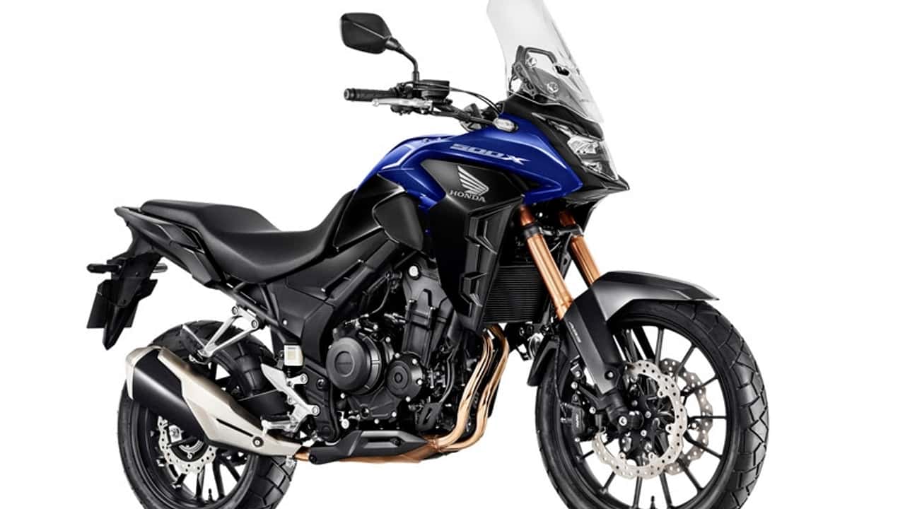 Diagonal lateral Honda CB 500X azul