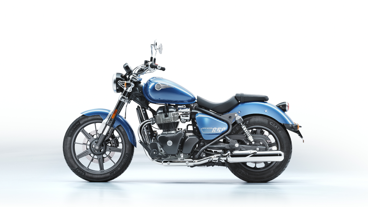 Motocicleta Royal Enfield Super Meteor 650 azul